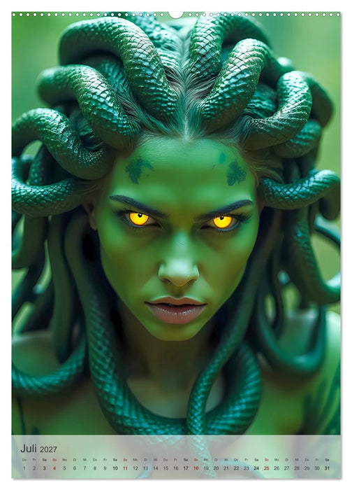 Griechische Mythologie - Götter, Helden und Monster (CALVENDO Premium Wandkalender 2027)