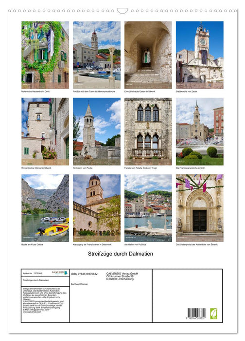 Streifzüge durch Dalmatien (CALVENDO Wandkalender 2027)