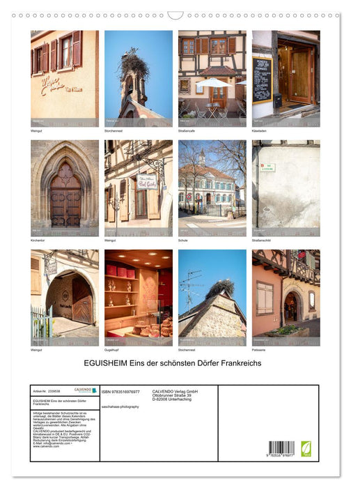 EGUISHEIM Eins der schönsten Dörfer Frankreichs (CALVENDO Wandkalender 2027)