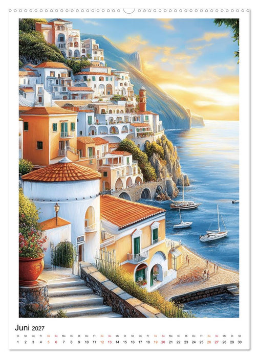 Dolce Vita an der Küste von Amalfi (CALVENDO Wandkalender 2027)
