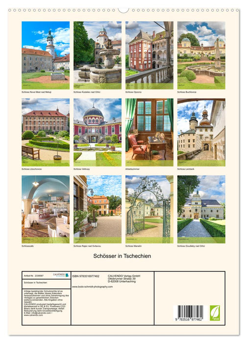 Schösser in Tschechien (CALVENDO Premium Wandkalender 2027)
