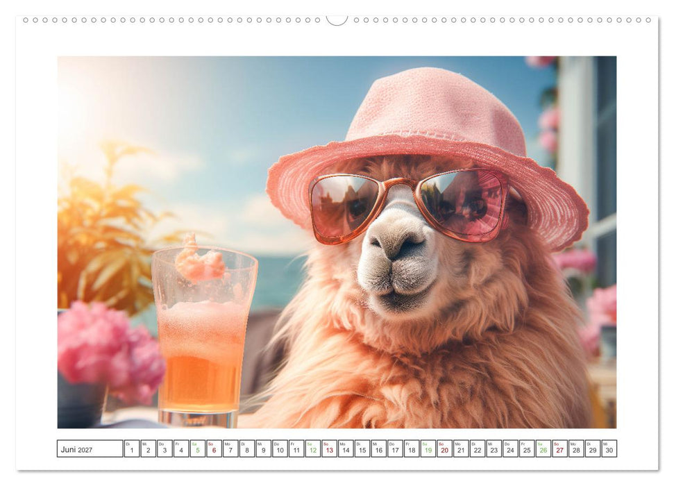 Die Welt der Alpakas (CALVENDO Premium Wandkalender 2027)