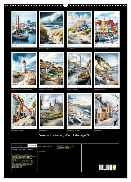 Dänemark - Wellen, Wind, Lebensgefühl (CALVENDO Wandkalender 2027)