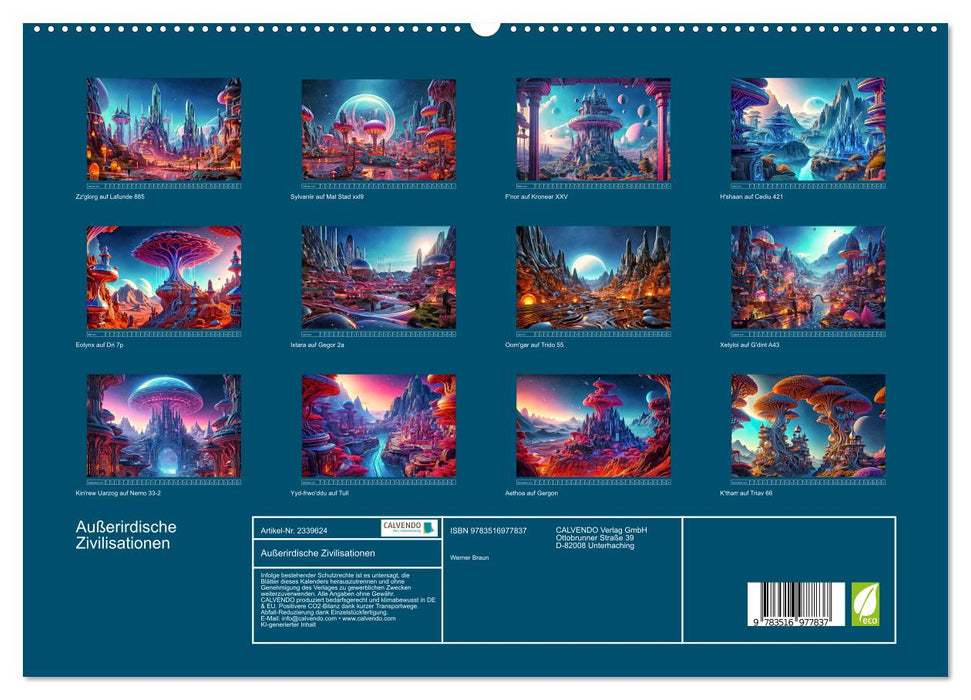 Außerirdische Zivilisationen (CALVENDO Premium Wandkalender 2027)