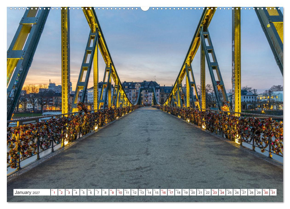 Frankfurt most beautiful places (CALVENDO Monthly Calendar 2027)