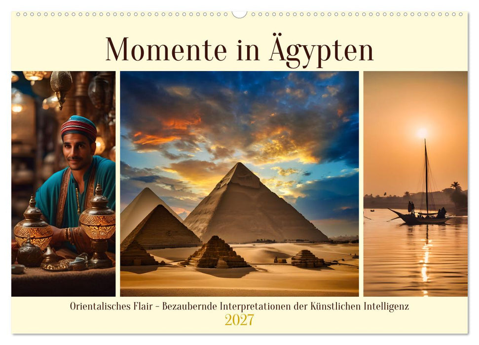 Momente in Ägypten (CALVENDO Wandkalender 2027)