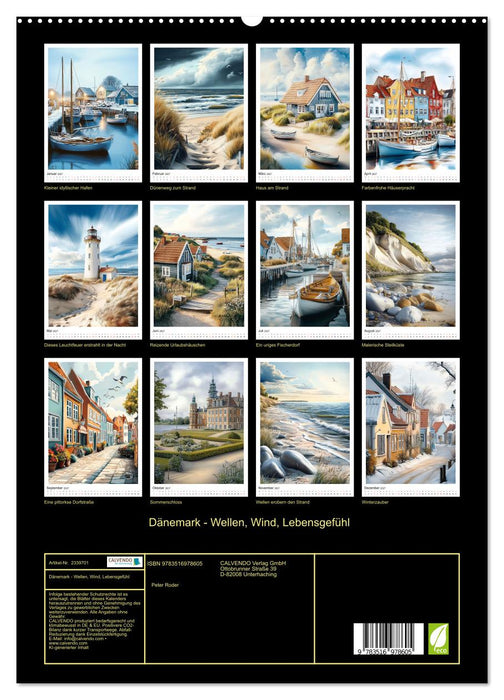 Dänemark - Wellen, Wind, Lebensgefühl (CALVENDO Premium Wandkalender 2027)