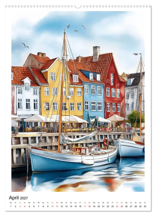 Dänemark - Wellen, Wind, Lebensgefühl (CALVENDO Premium Wandkalender 2027)