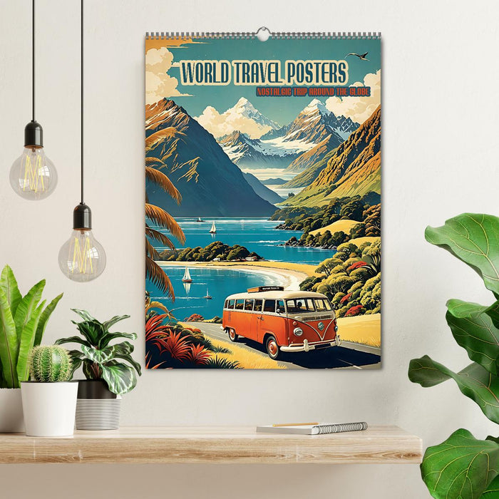 World Travel Posters - Nostalgic Trip Around the Globe (CALVENDO Monthly Calendar 2027)