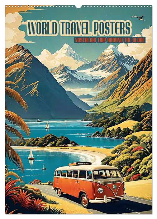 World Travel Posters - Nostalgic Trip Around the Globe (CALVENDO Monthly Calendar 2027)