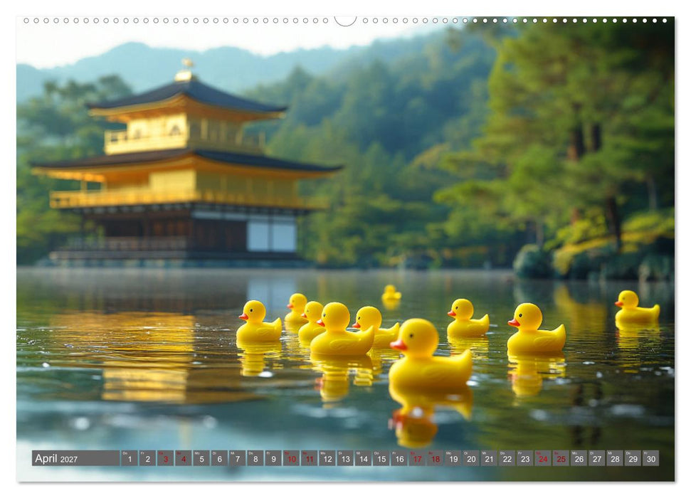 Gummienten auf Weltreise (CALVENDO Wandkalender 2027)