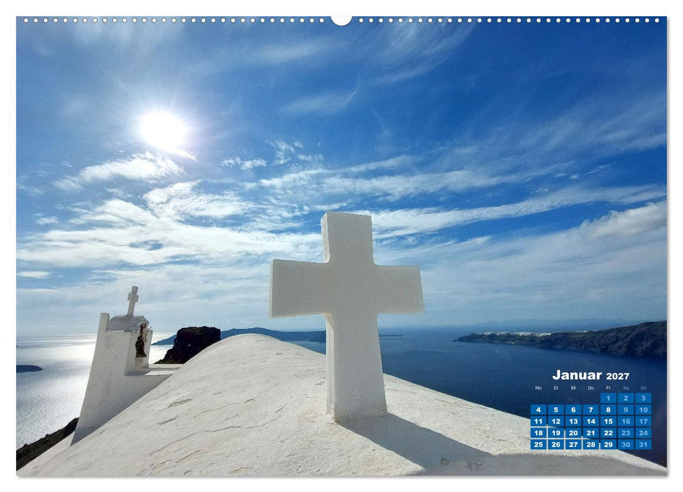 SANTORIN – Die atemberaubende Schönheit der magischen Insel (CALVENDO Wandkalender 2027)