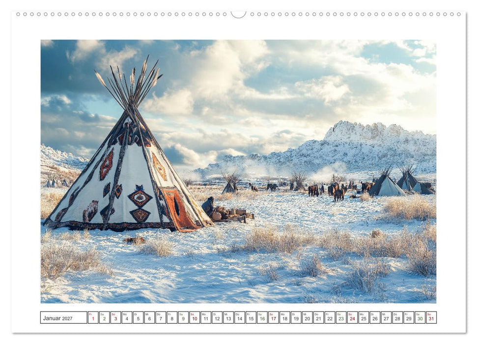 Stämme der Prärie (CALVENDO Premium Wandkalender 2027)