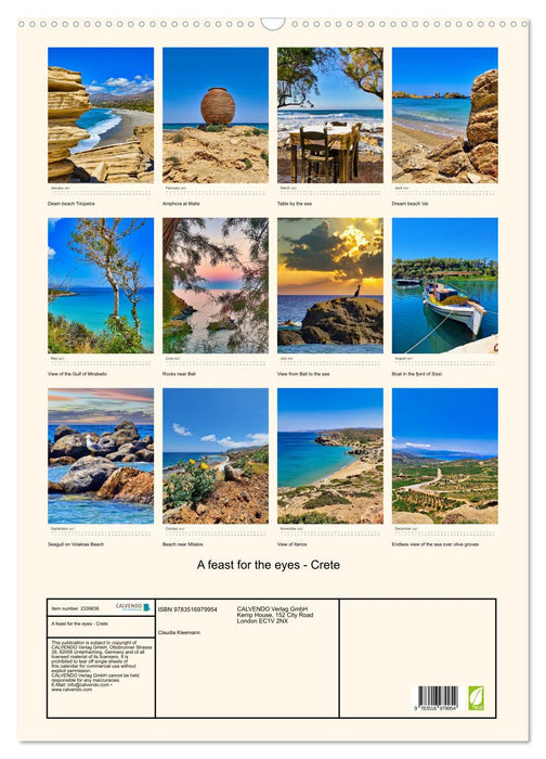 A feast for the eyes - Crete (CALVENDO Monthly Calendar 2027)