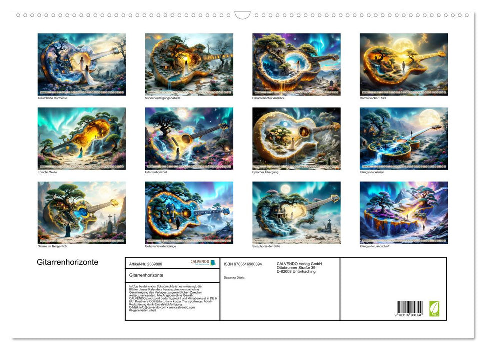 Gitarrenhorizonte (CALVENDO Wandkalender 2027)