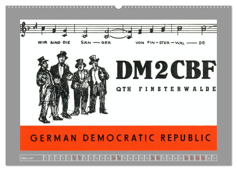 DDR - Ostalgie auf QSL-Karten (CALVENDO Wandkalender 2027)