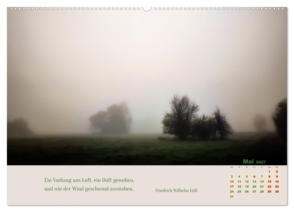Nebelfarben. Ein poetischer Spaziergang (CALVENDO Wandkalender 2027)