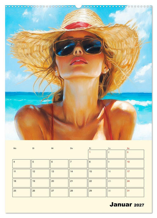 Sommererotik. Sinnliche Frauen in Öloptik (CALVENDO Premium Wandkalender 2027)