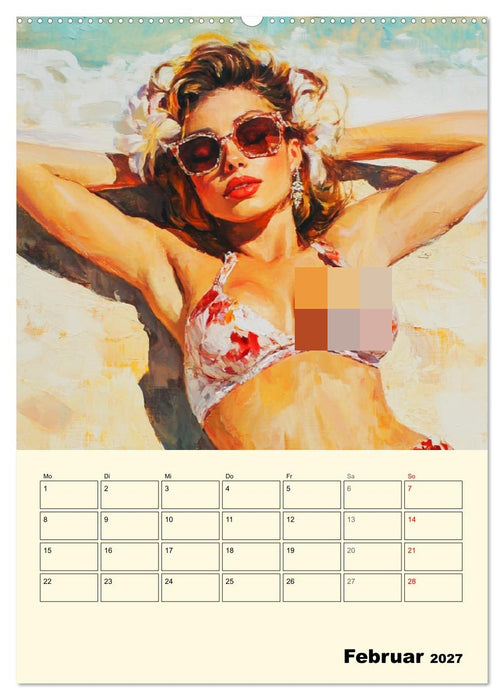 Sommererotik. Sinnliche Frauen in Öloptik (CALVENDO Premium Wandkalender 2027)