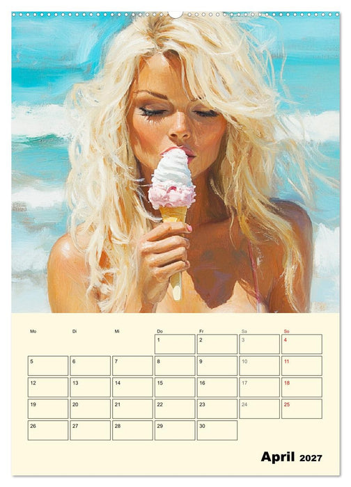 Sommererotik. Sinnliche Frauen in Öloptik (CALVENDO Premium Wandkalender 2027)