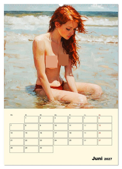 Sommererotik. Sinnliche Frauen in Öloptik (CALVENDO Premium Wandkalender 2027)