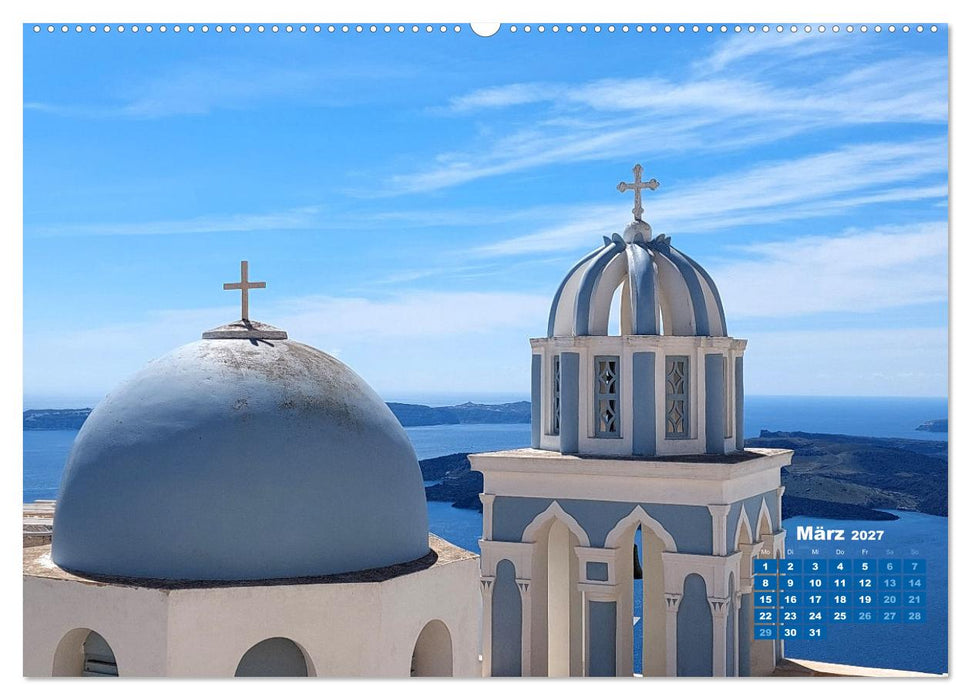 SANTORIN – Die atemberaubende Schönheit der magischen Insel (CALVENDO Premium Wandkalender 2027)