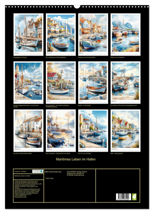Maritimes Leben im Hafen (CALVENDO Wandkalender 2027)