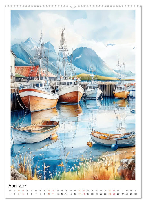 Maritimes Leben im Hafen (CALVENDO Wandkalender 2027)