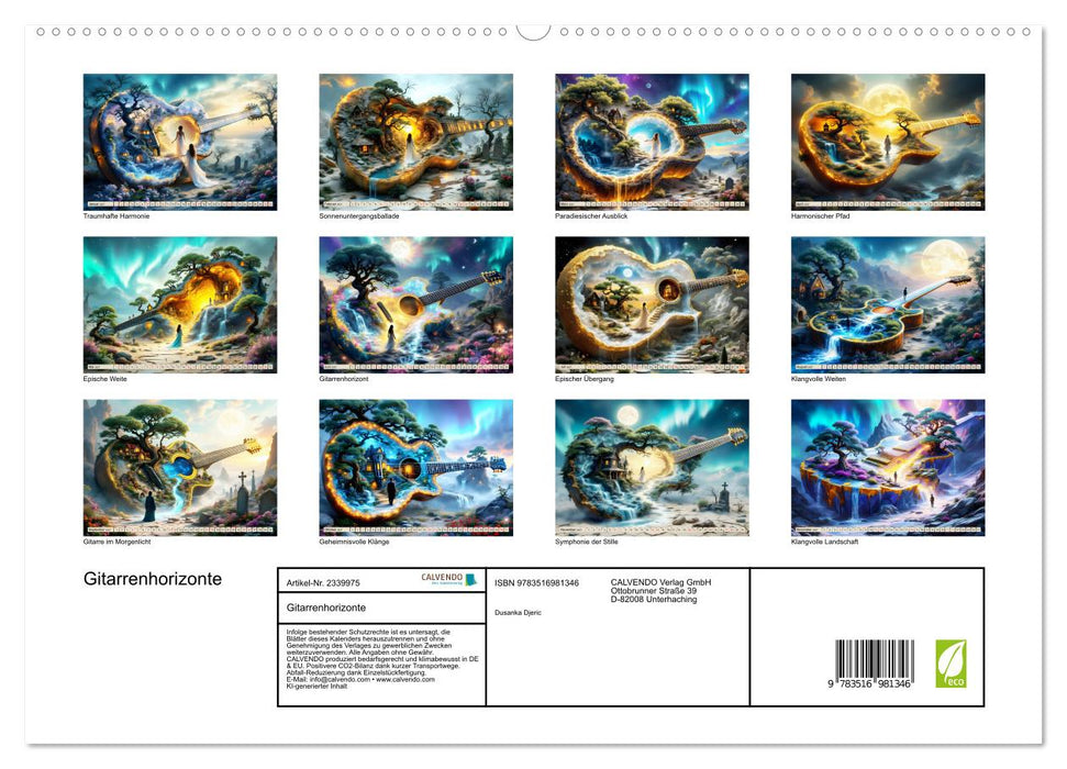 Gitarrenhorizonte (CALVENDO Premium Wandkalender 2027)