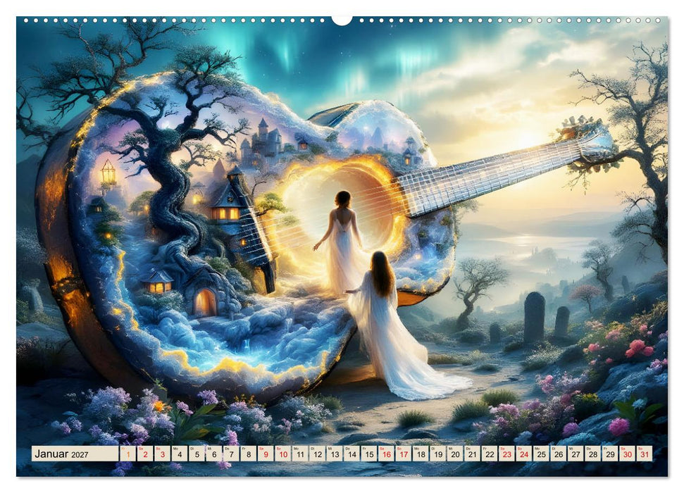 Gitarrenhorizonte (CALVENDO Premium Wandkalender 2027)