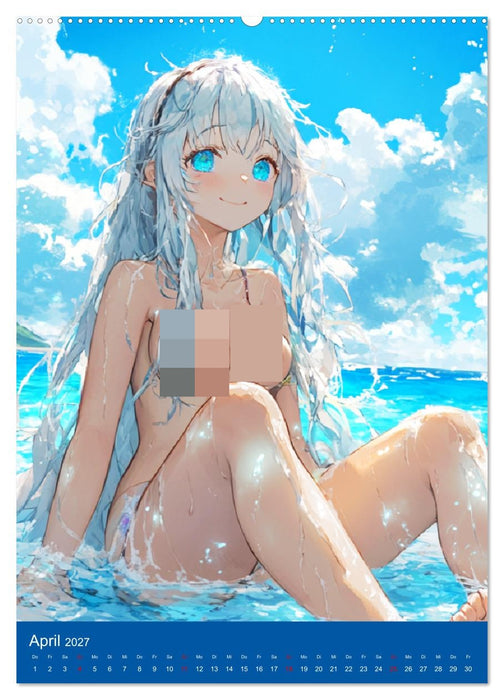 Erotische Mangas. Sexy Cartoon-Girls (CALVENDO Wandkalender 2027)
