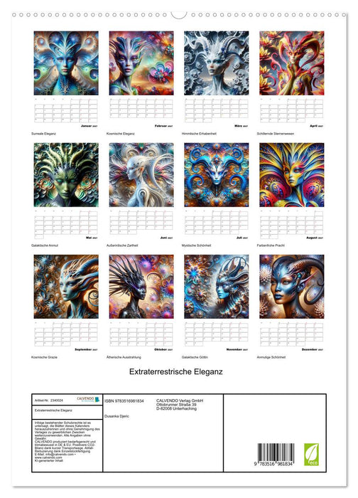 Extraterrestrische Eleganz (CALVENDO Premium Wandkalender 2027)