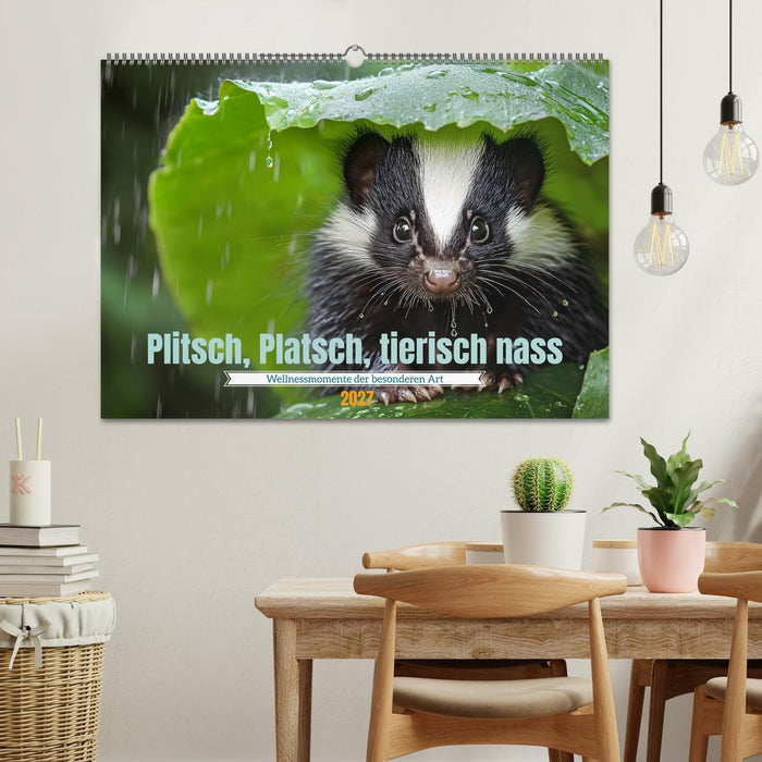 Plitsch, Platsch, tierisch nass (CALVENDO Wandkalender 2027)