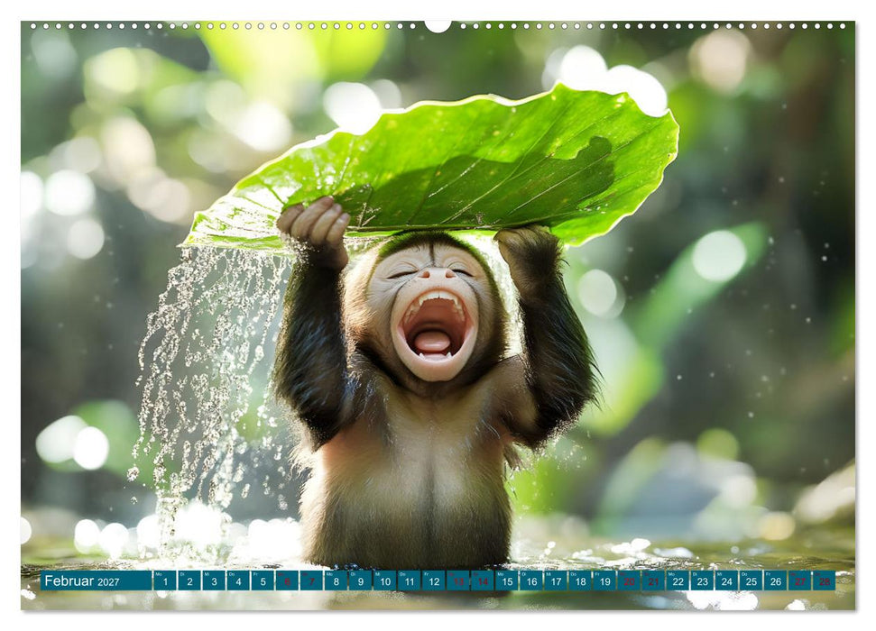 Plitsch, Platsch, tierisch nass (CALVENDO Wandkalender 2027)