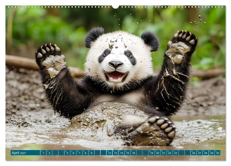 Plitsch, Platsch, tierisch nass (CALVENDO Wandkalender 2027)