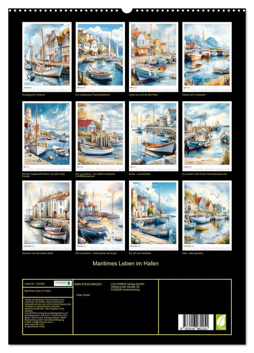 Maritimes Leben im Hafen (CALVENDO Premium Wandkalender 2027)