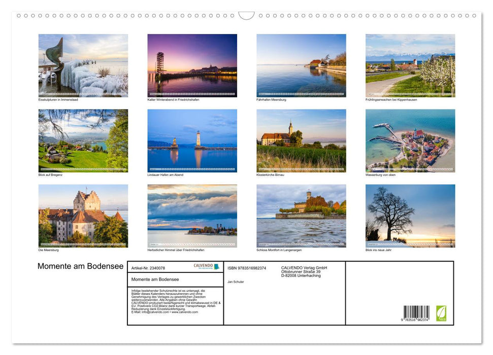 Momente am Bodensee (CALVENDO Wandkalender 2027)