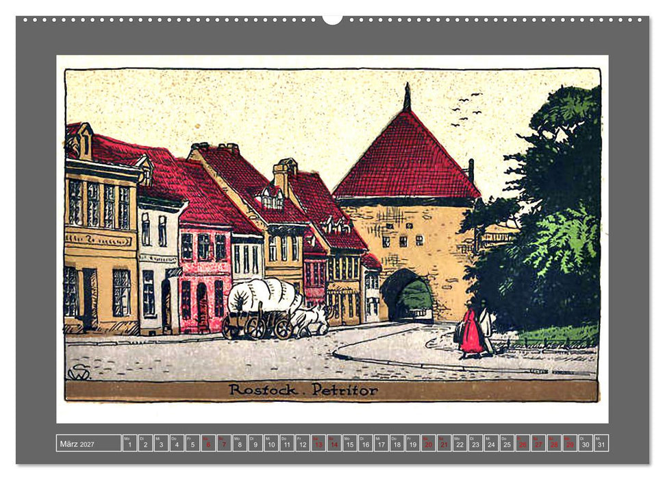 Gruß aus Rostock (CALVENDO Premium Wandkalender 2027)