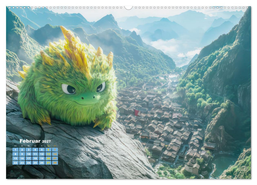 Drachen - Verspielt und fluffig (CALVENDO Wandkalender 2027)