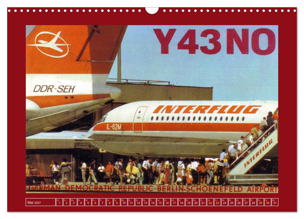Historische Flugzeuge auf QSL-Karten (CALVENDO Wandkalender 2027)
