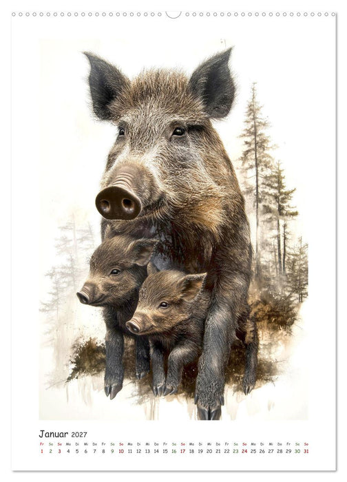Wild und vertraut (CALVENDO Premium Wandkalender 2027)