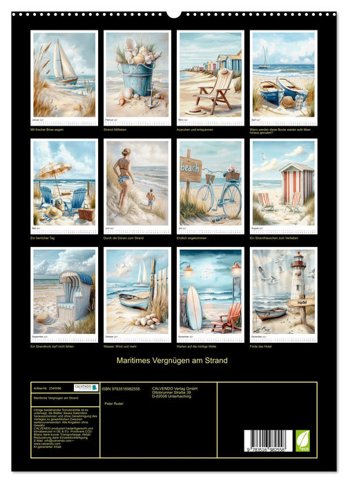 Maritimes Vergnügen am Strand (CALVENDO Premium Wandkalender 2027)