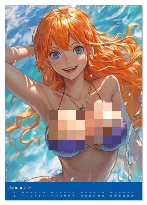 Erotische Mangas. Sexy Cartoon-Girls (CALVENDO Premium Wandkalender 2027)