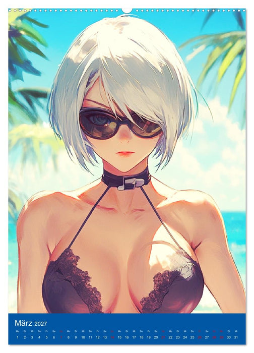 Erotische Mangas. Sexy Cartoon-Girls (CALVENDO Premium Wandkalender 2027)