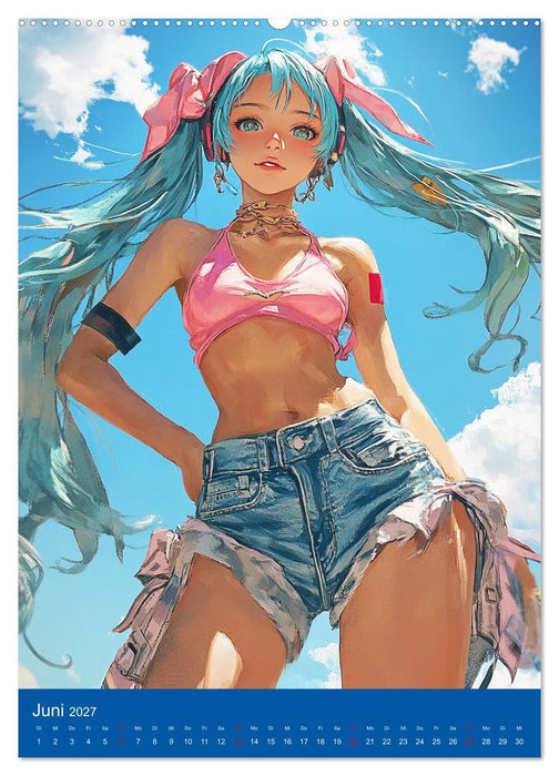Erotische Mangas. Sexy Cartoon-Girls (CALVENDO Premium Wandkalender 2027)