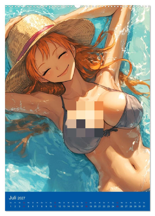 Erotische Mangas. Sexy Cartoon-Girls (CALVENDO Premium Wandkalender 2027)