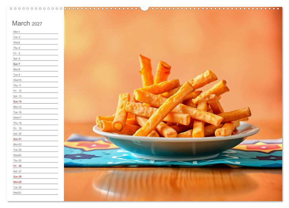 Snack yourself fit - Energy boost with superfood snacks (CALVENDO Monthly Calendar 2027)