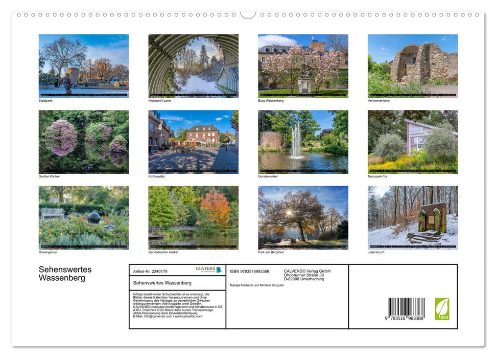 Sehenswertes Wassenberg (CALVENDO Premium Wandkalender 2027)