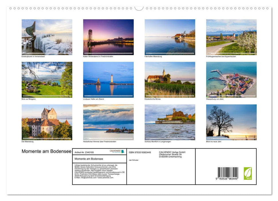 Momente am Bodensee (CALVENDO Premium Wandkalender 2027)