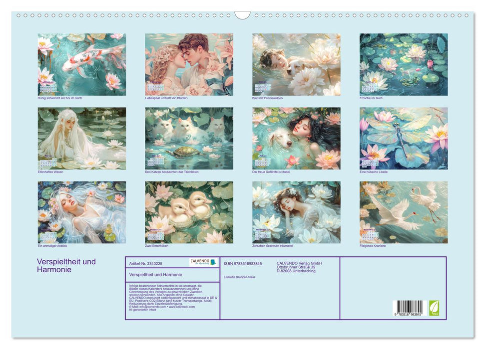 Verspieltheit und Harmonie (CALVENDO Wandkalender 2027)